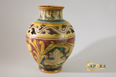 Ceramica Vaso Decorato Sapora Sicilia